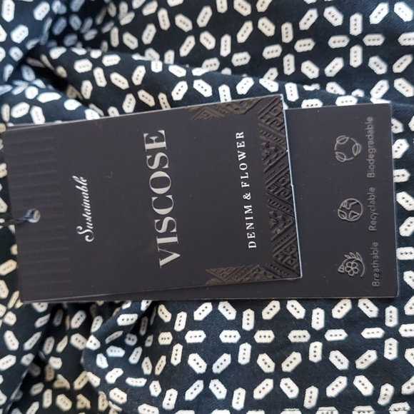 Denim & Flower Men's Viscose Long Sleeve Shirt NEW Size Medium - Picture 3 of 3